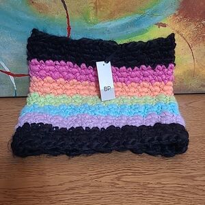 NWT BP Multicolor Chunky Knit Neck Warmer Winter Scarf One Size